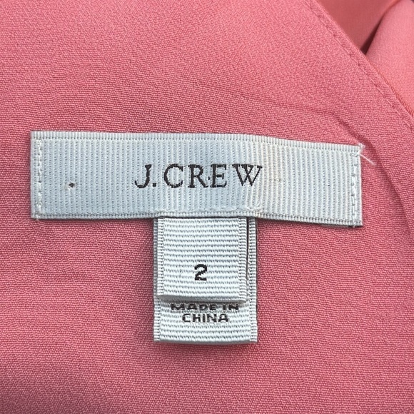J. Crew 100% Dupioni Silk Swoop Cocktail Formal Shift Dress Peach Size 2 - Picture 7 of 7